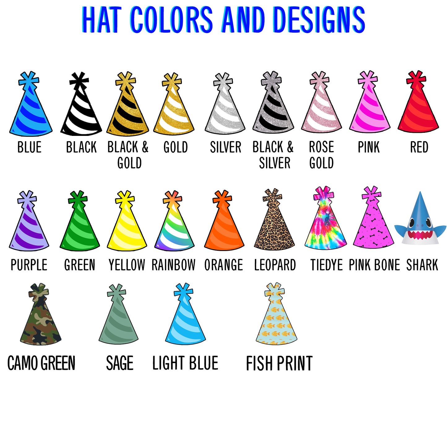 Cat Birthday Party Hat Banner