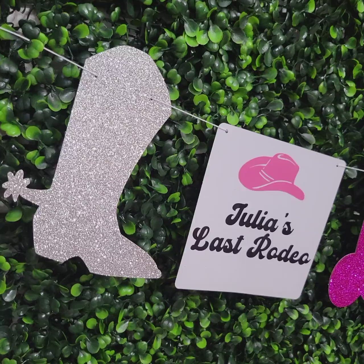 Personalized Last Rodeo Banner, Boot and Penis Banner, Cowboy Hat Penis Banner, Nash Bash Banner, Nashville Bachelorette, Bride's Last Ride