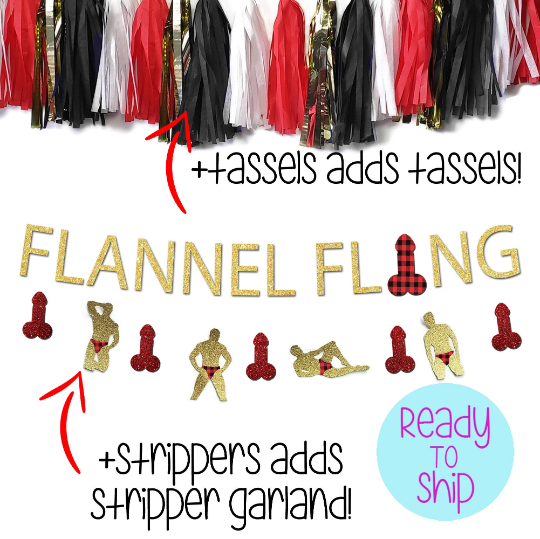 Flannel Fling Penis Banner