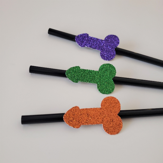 Halloween Bachelorette Party Penis Jack O'Lantern Cupcake Toppers