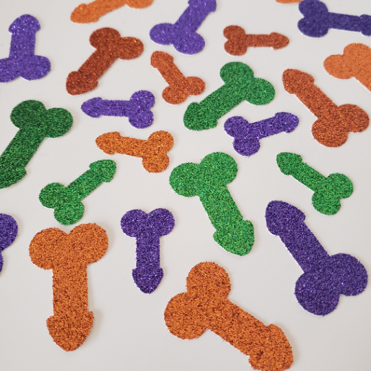 Halloween Bachelorette Party Penis Jack O'Lantern Cupcake Toppers