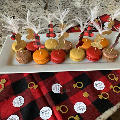 Flannel Fling Penis Cupcake Toppers / Penis Cake Topper