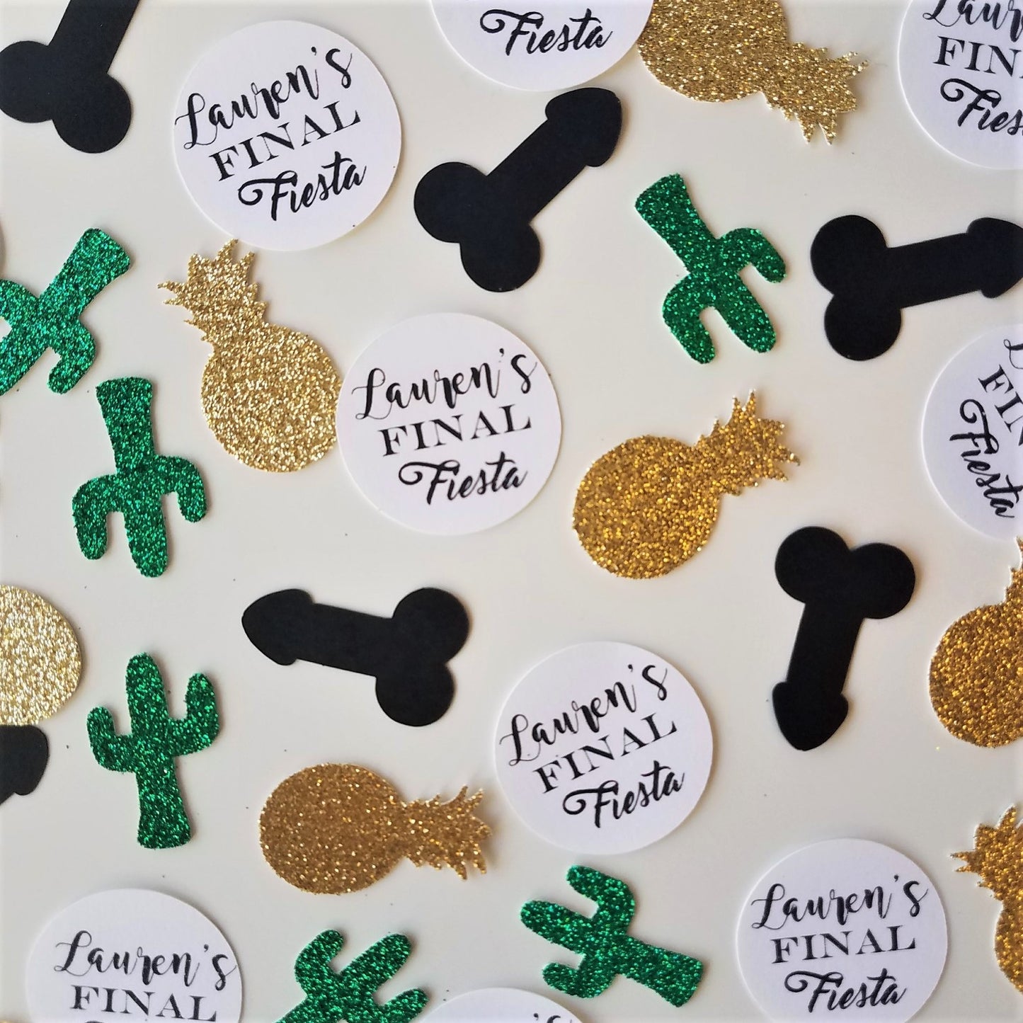 Final Fiesta Custom Bachelorette Party Penis Confetti