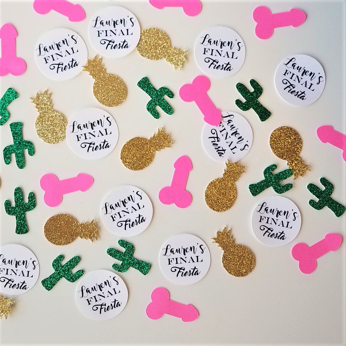 Final Fiesta Custom Bachelorette Party Penis Confetti