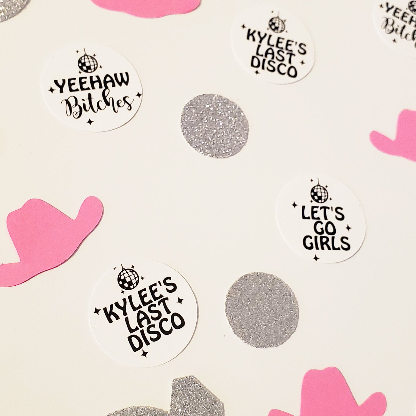 Disco Cowgirl Bachelorette Personalized Confetti Cosmic Cowgirl Bachelorette Party Last Disco Bachelorette Party Space Cowgirl Lets Go Girls