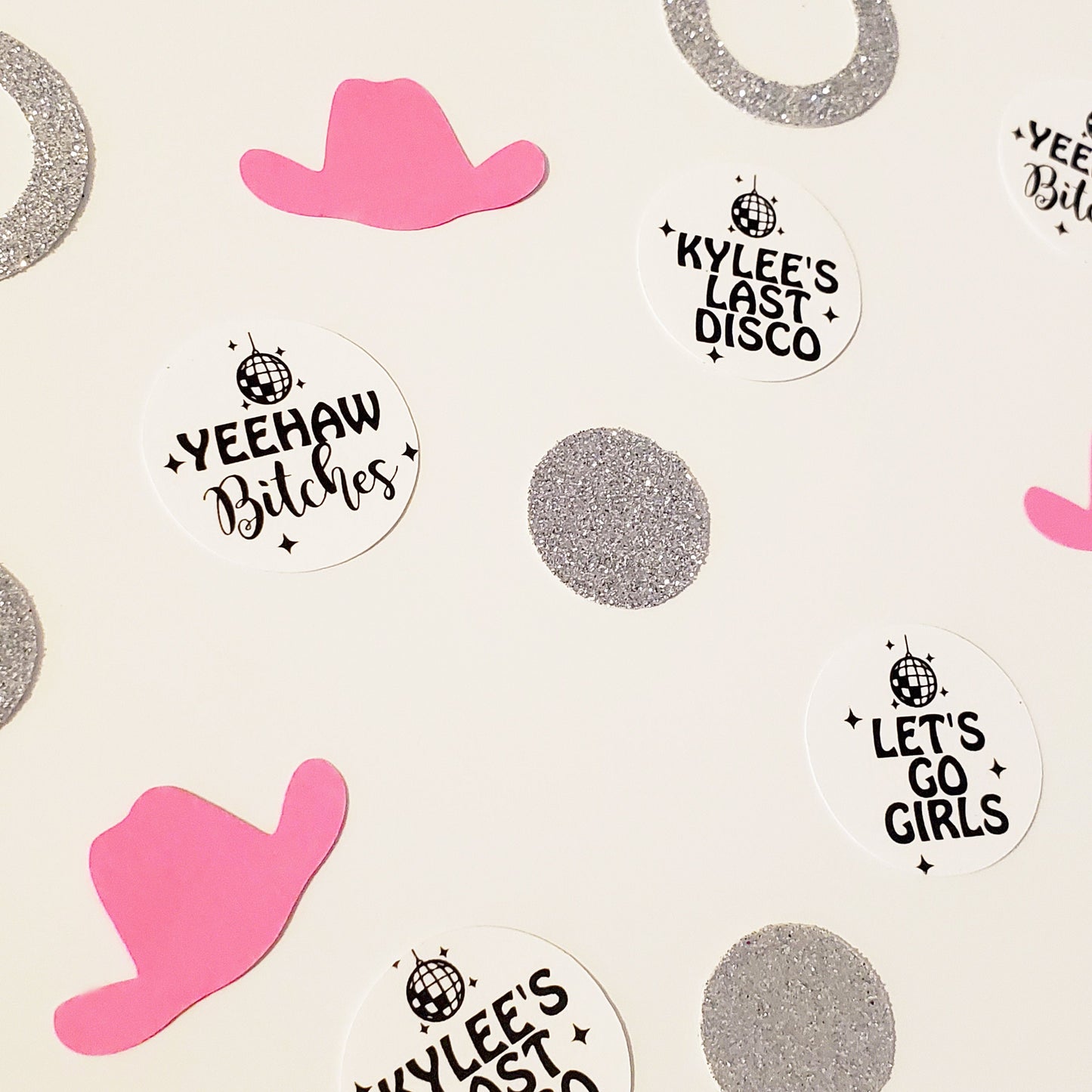 Disco Cowgirl Bachelorette Personalized Confetti Cosmic Cowgirl Bachelorette Party Last Disco Bachelorette Party Space Cowgirl Lets Go Girls