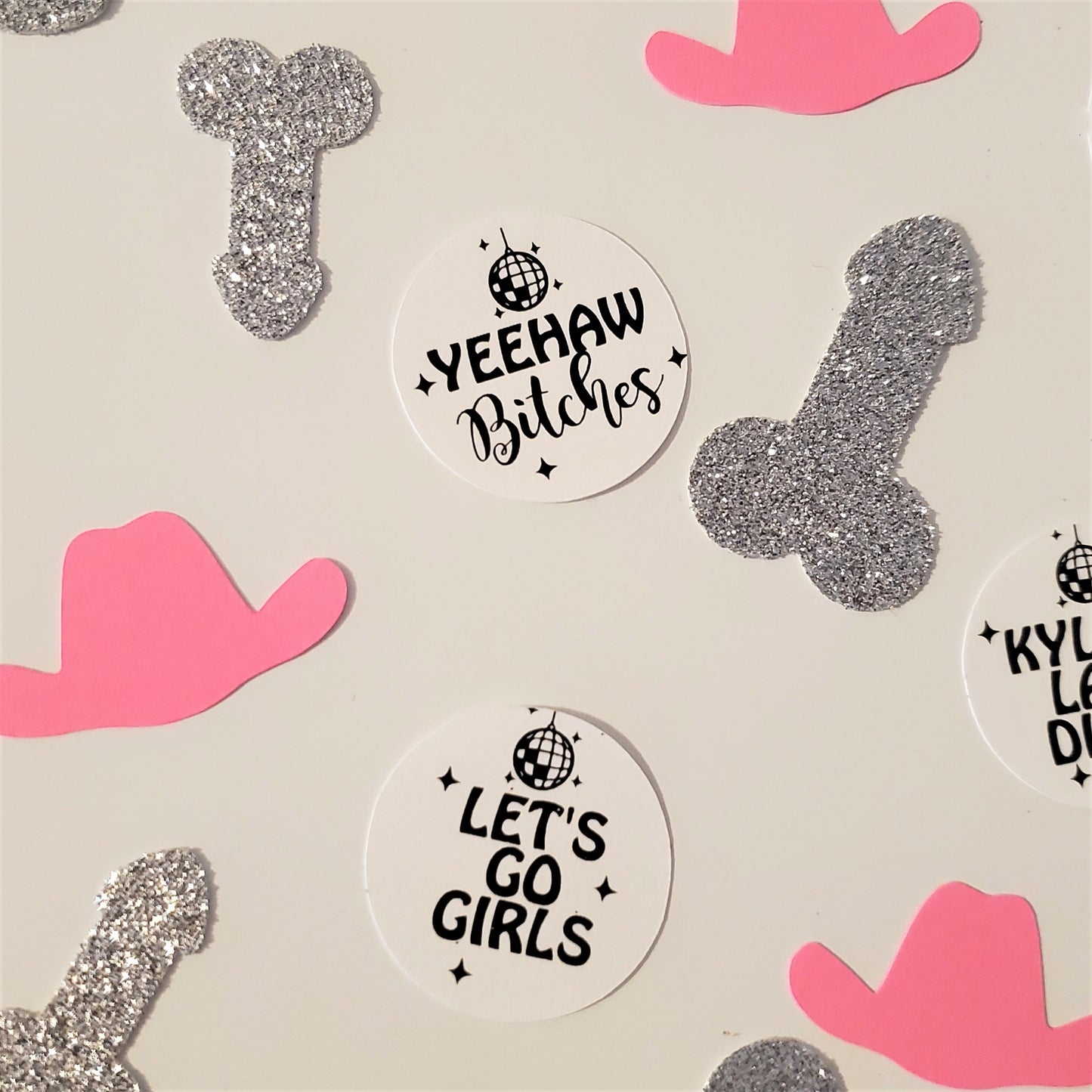 Disco Cowgirl Bachelorette Personalized Penis Confetti Cosmic Cowgirl Bachelorette Party Last Disco Bachelorette Party Yeehaw Bitches Bach