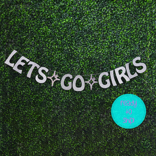 Lets Go Girls Bachelorette Party Banner, Disco Cowgirl, Let's Go Girls Banner, Last Rodeo Bachelorette, Nashville Bachelorette Party Decor