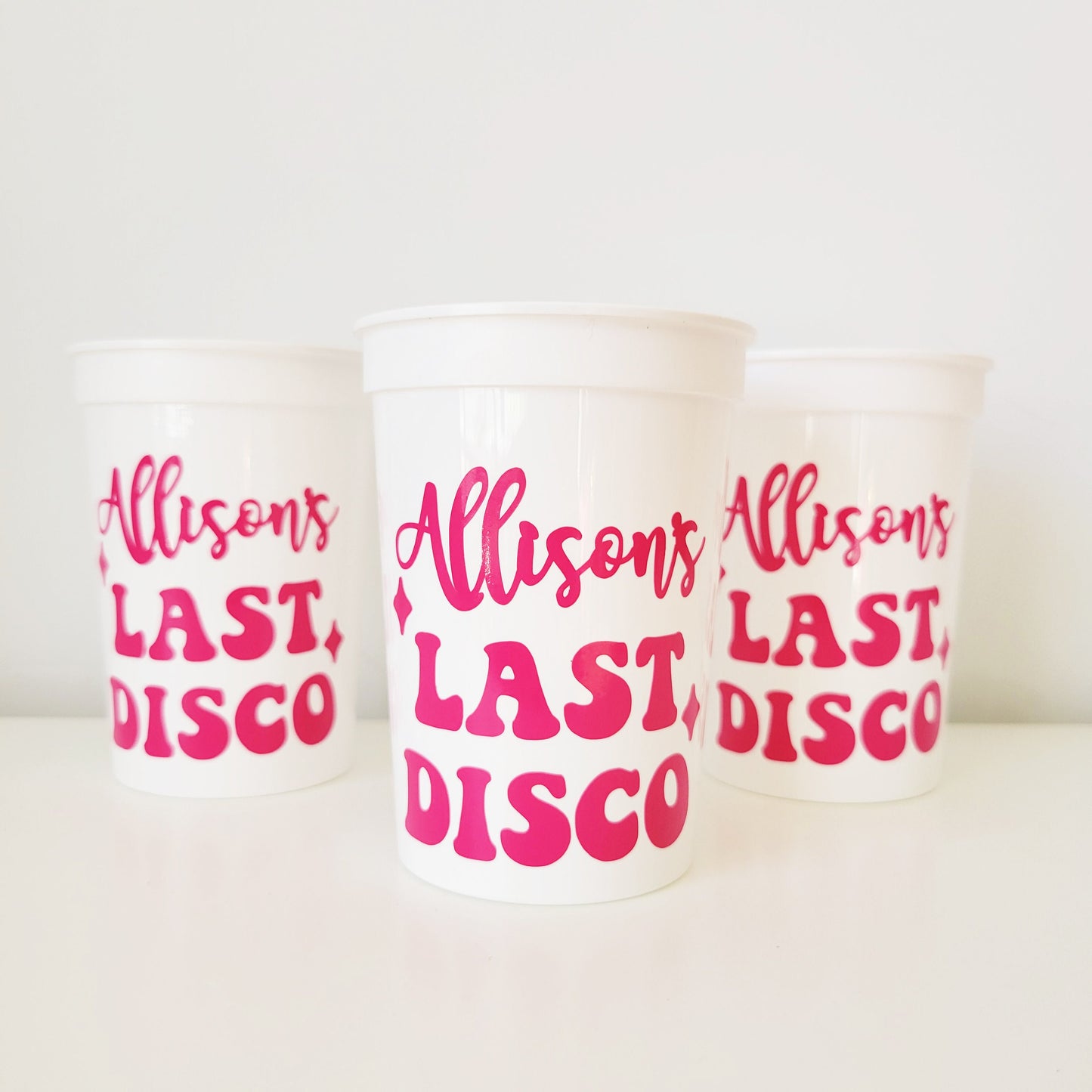 Personalized Last Disco Bachelorette Party Cups, Last Disco Cups, Custom Party Cups, Bachelorette Favors, Space Cowgirl Bachelorette Party