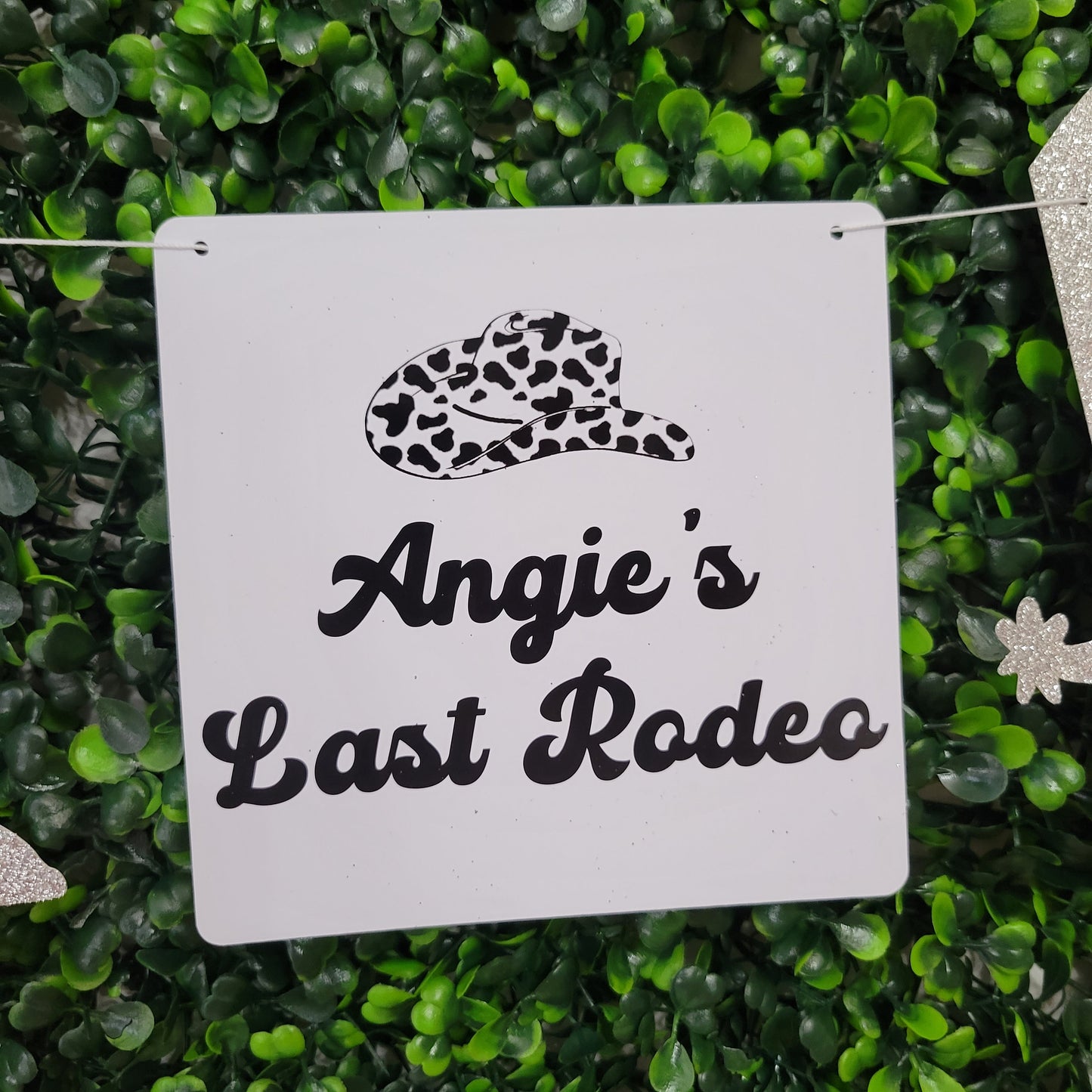 Personalized Last Rodeo Banner, Boot Banner, Bachelorette Cowgirl Banner, Nash Bash Banner, Nashville Bachelorette, Bride's Last Ride