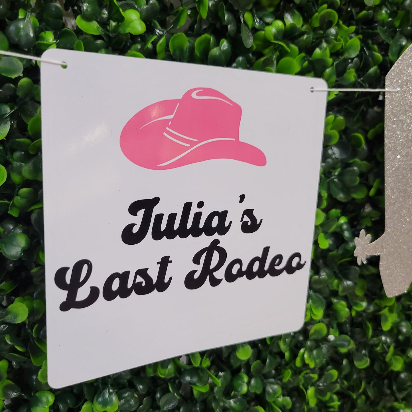 Personalized Last Rodeo Banner, Boot Banner, Bachelorette Cowgirl Banner, Nash Bash Banner, Nashville Bachelorette, Bride's Last Ride