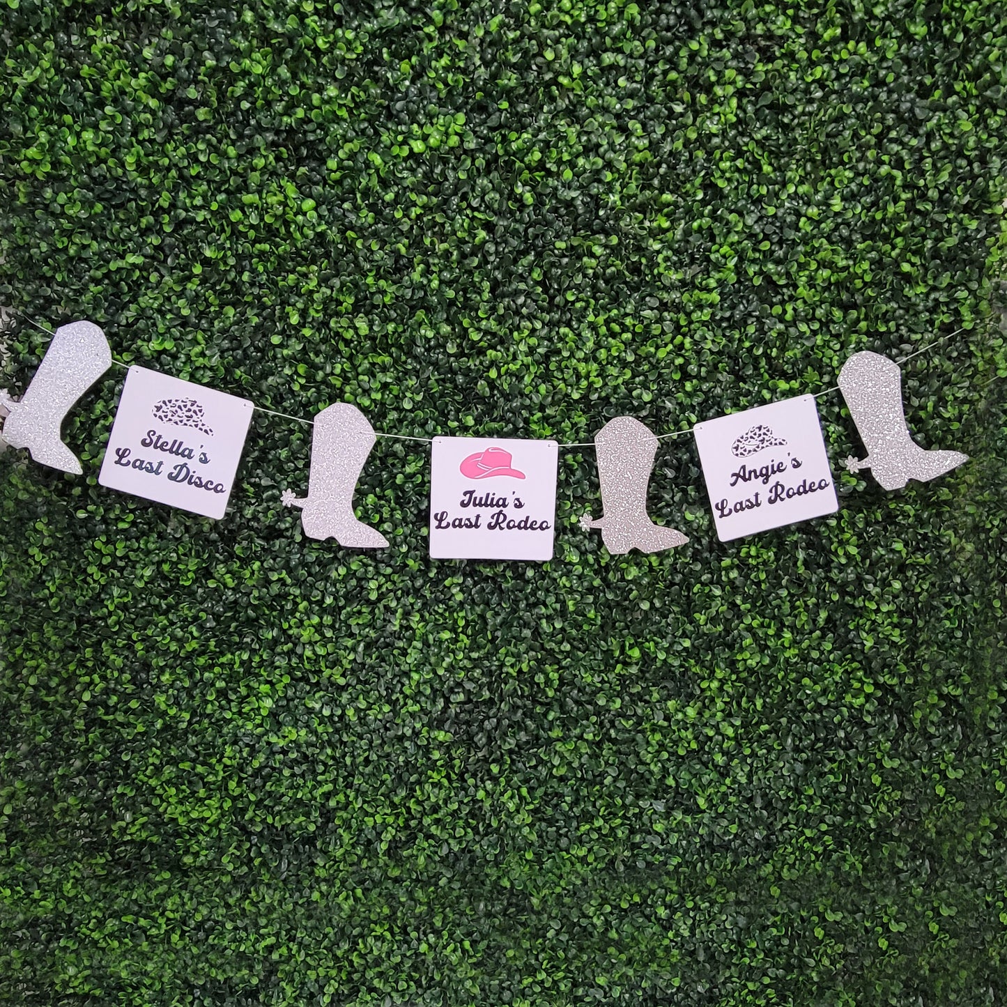 Personalized Last Rodeo Banner, Boot Banner, Bachelorette Cowgirl Banner, Nash Bash Banner, Nashville Bachelorette, Bride's Last Ride