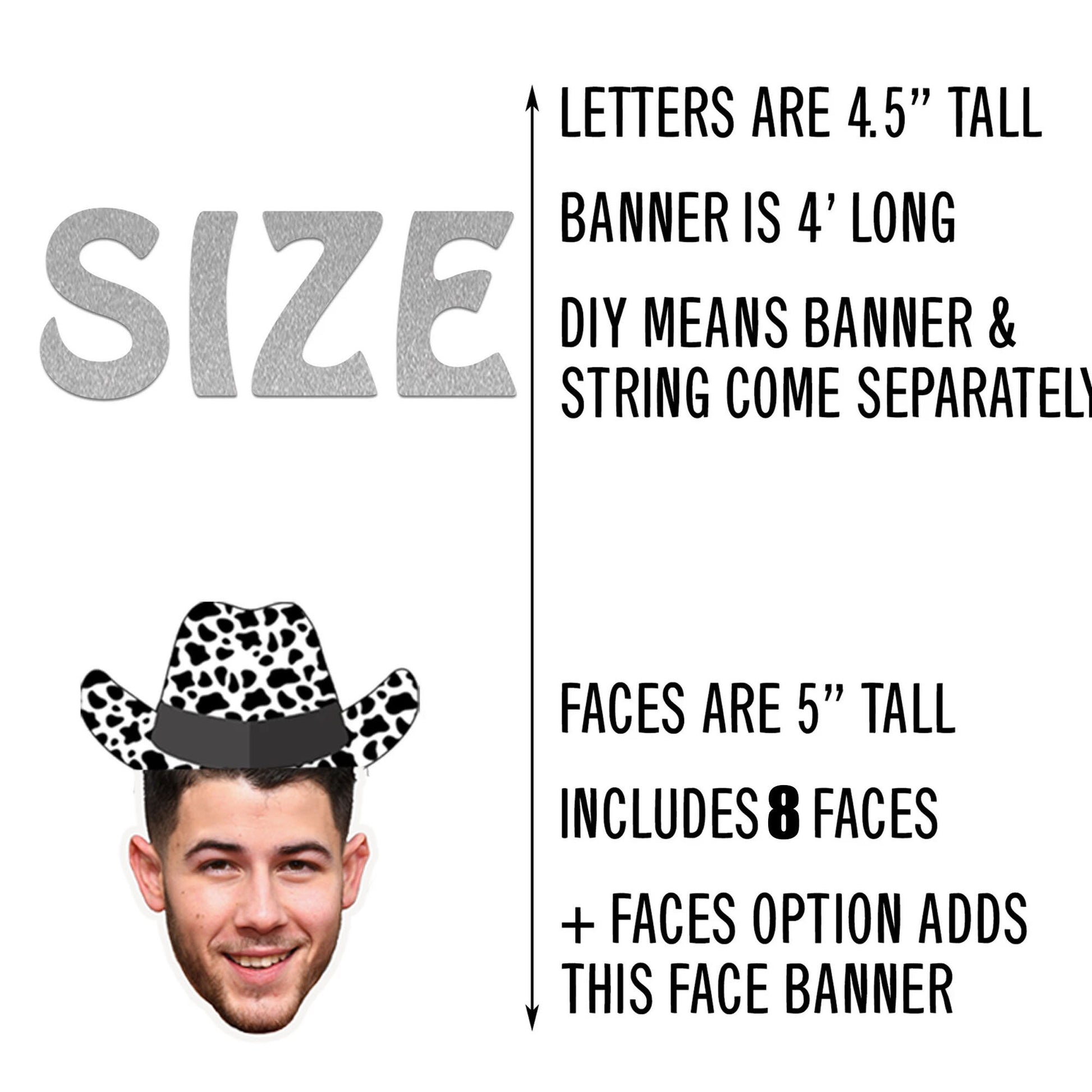 Same Cowboy Forever Bachelorette Party Banner with Optional Groom Face Banner with Cow Print Hat, Disco Cow Girl Bachelorette Decorations