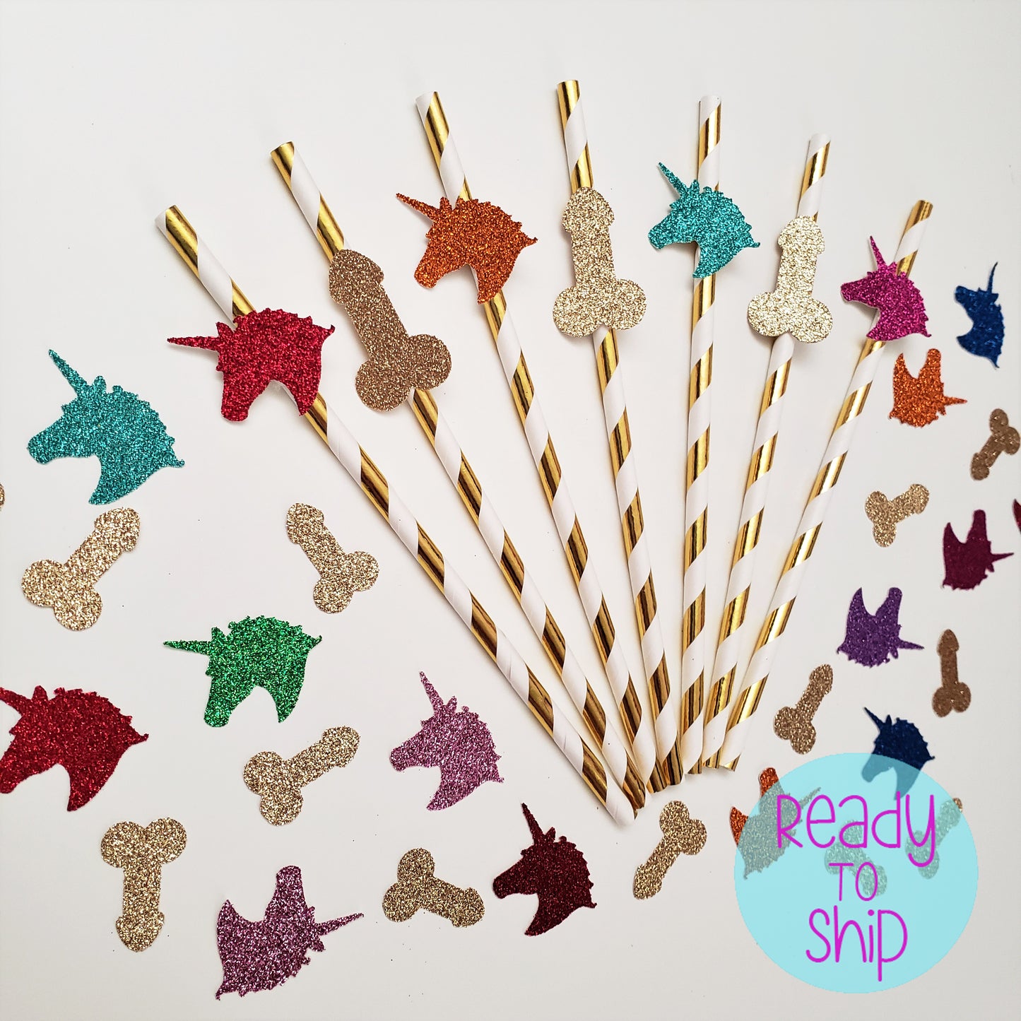 Unicorn and Penis Straws