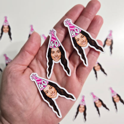 Women's Birthday Face Confetti, 50 pieces