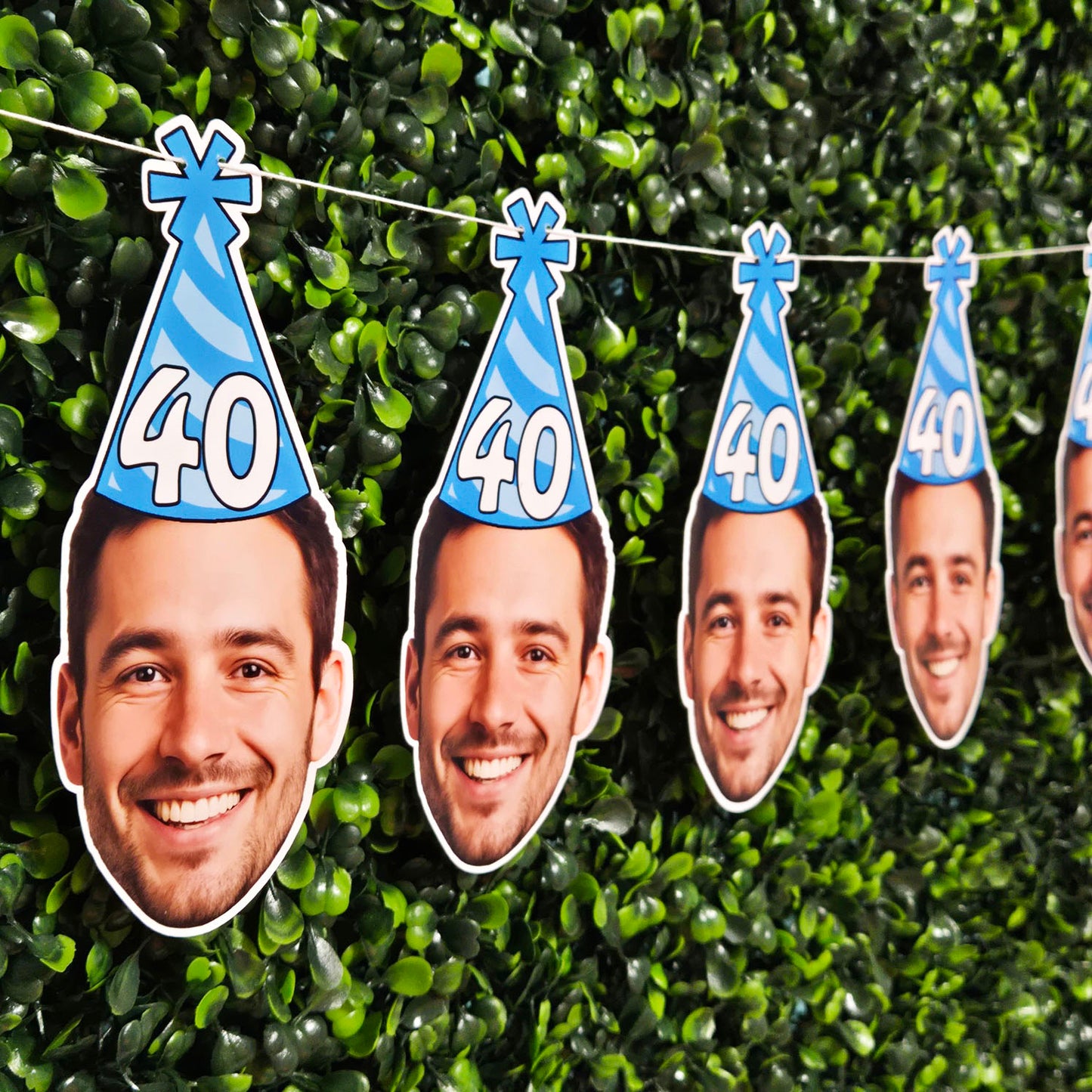 Men’s Party Hat Face Banner