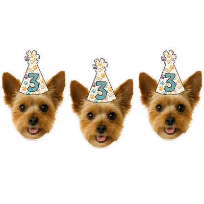 Dog Birthday Party Hat Banner