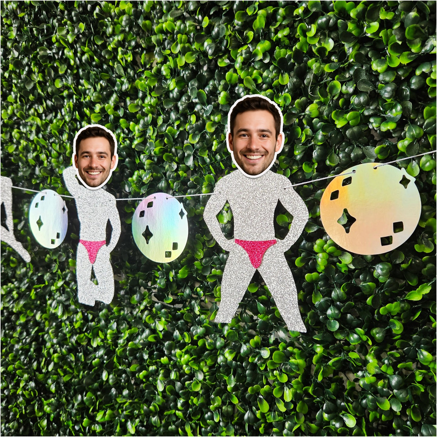 Groom Face Disco Bachelorette Party Banner