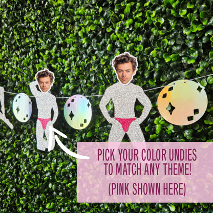 Groom Face Disco Bachelorette Party Banner