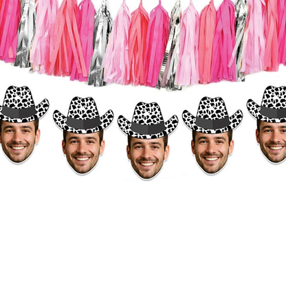 Groom Face Cowboy Hat Banner