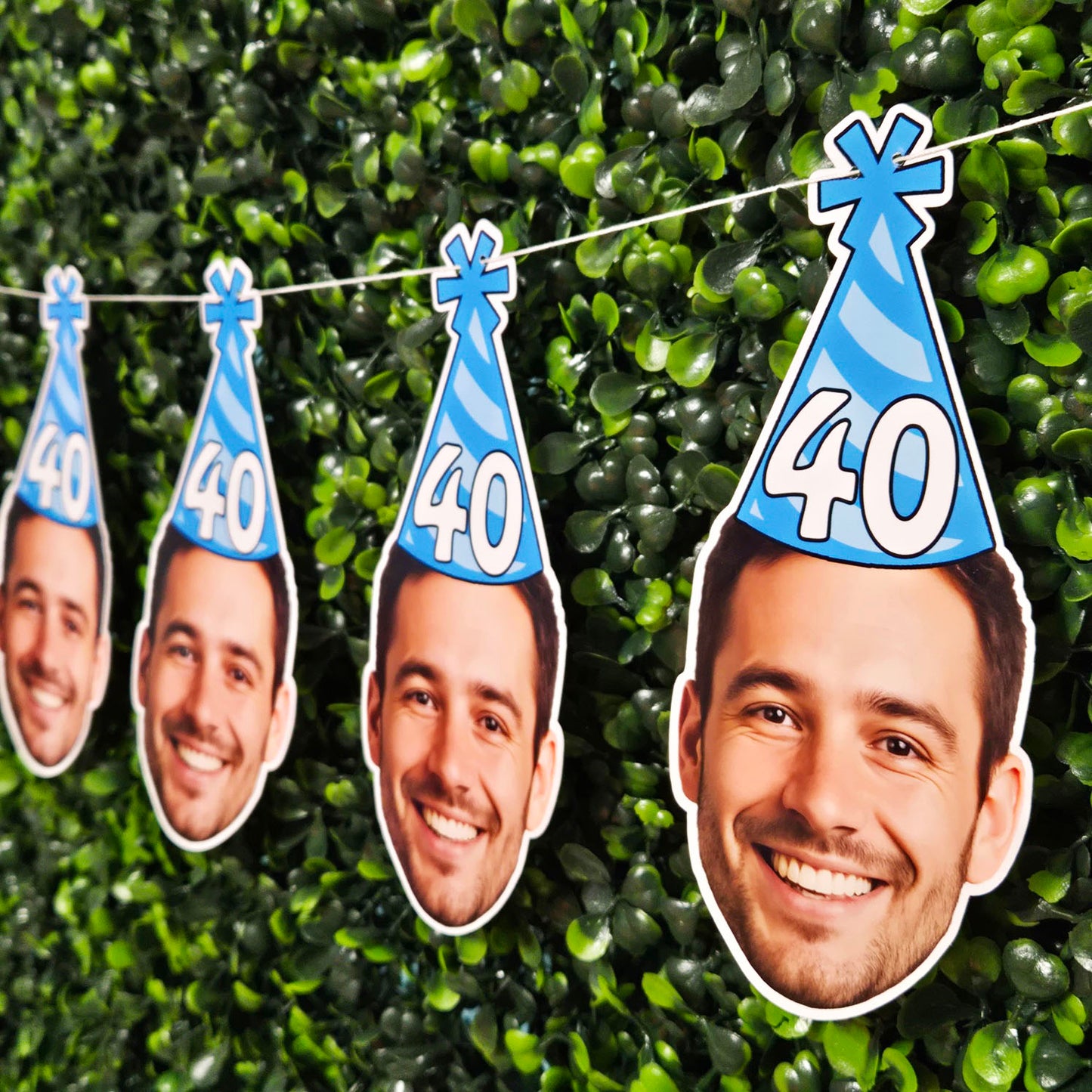 Men’s Party Hat Face Banner