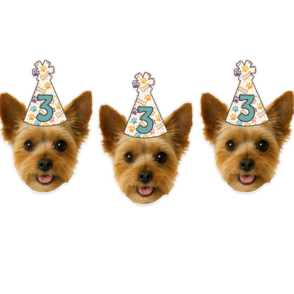 Dog Birthday Party Hat Banner