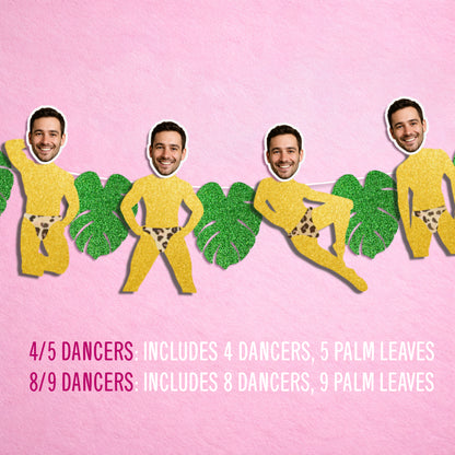 Tropical Wild Bachelorette Custom Groom Face Banner