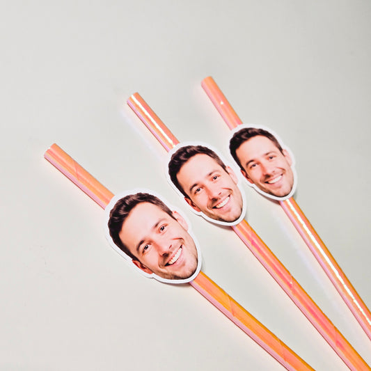 Custom Face Straws