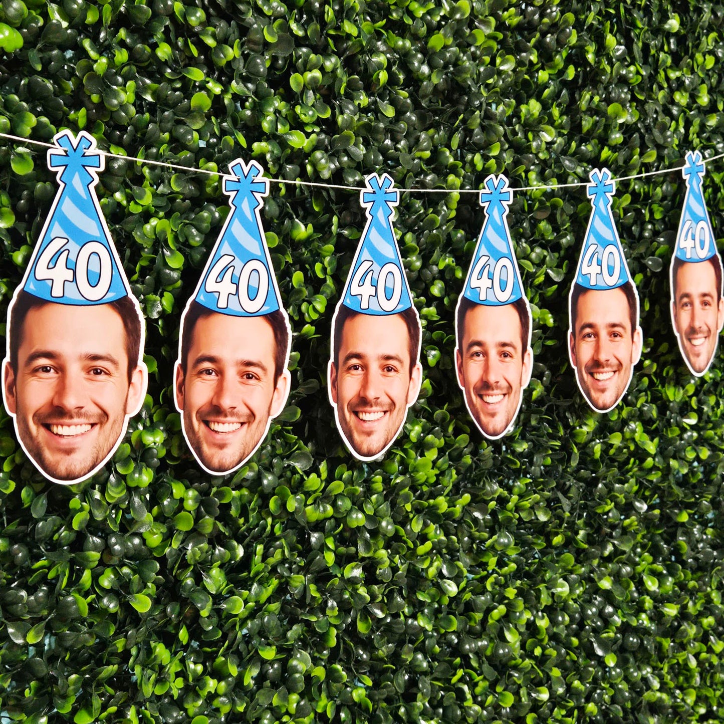 Men’s Party Hat Face Banner