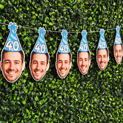 Men’s Party Hat Face Banner