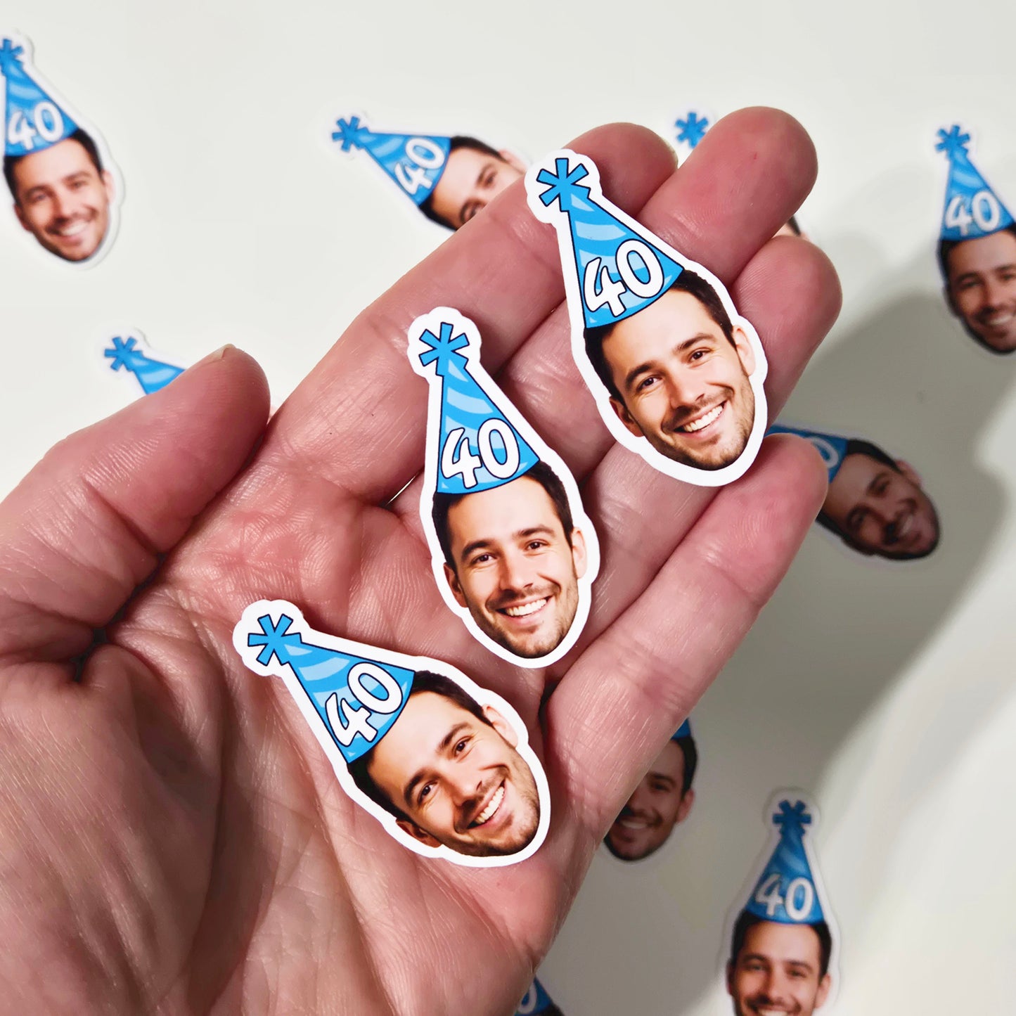 Men's Birthday Face Confetti, 50 pieces