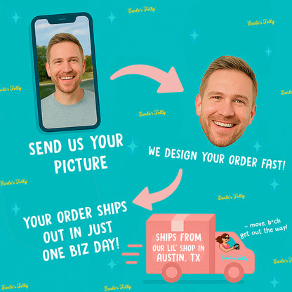 Personalized Groom Face Confetti