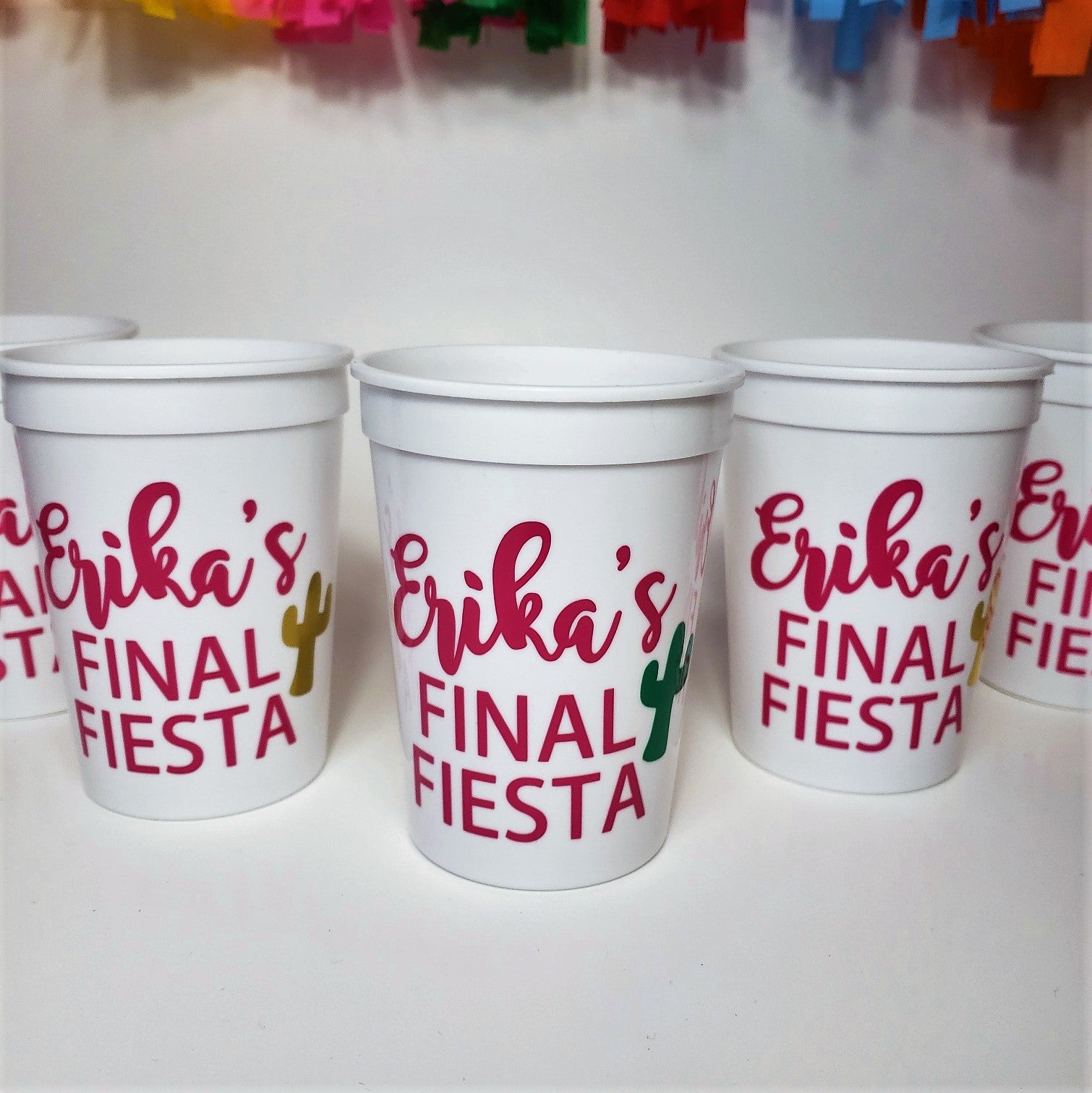 Final Fiesta Bachelorette Party Custom Cups Set – Earle's Folly