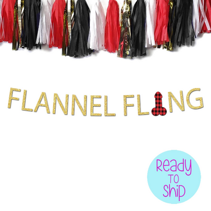 Flannel Fling Penis Banner