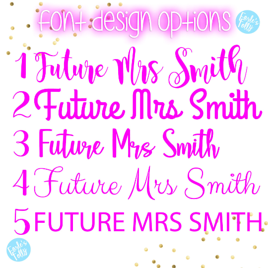 Personalized Future Mrs Sash in Sequins and Glitter