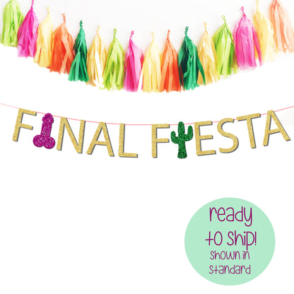 Final Fiesta Bachelorette Party Penis Banner Package