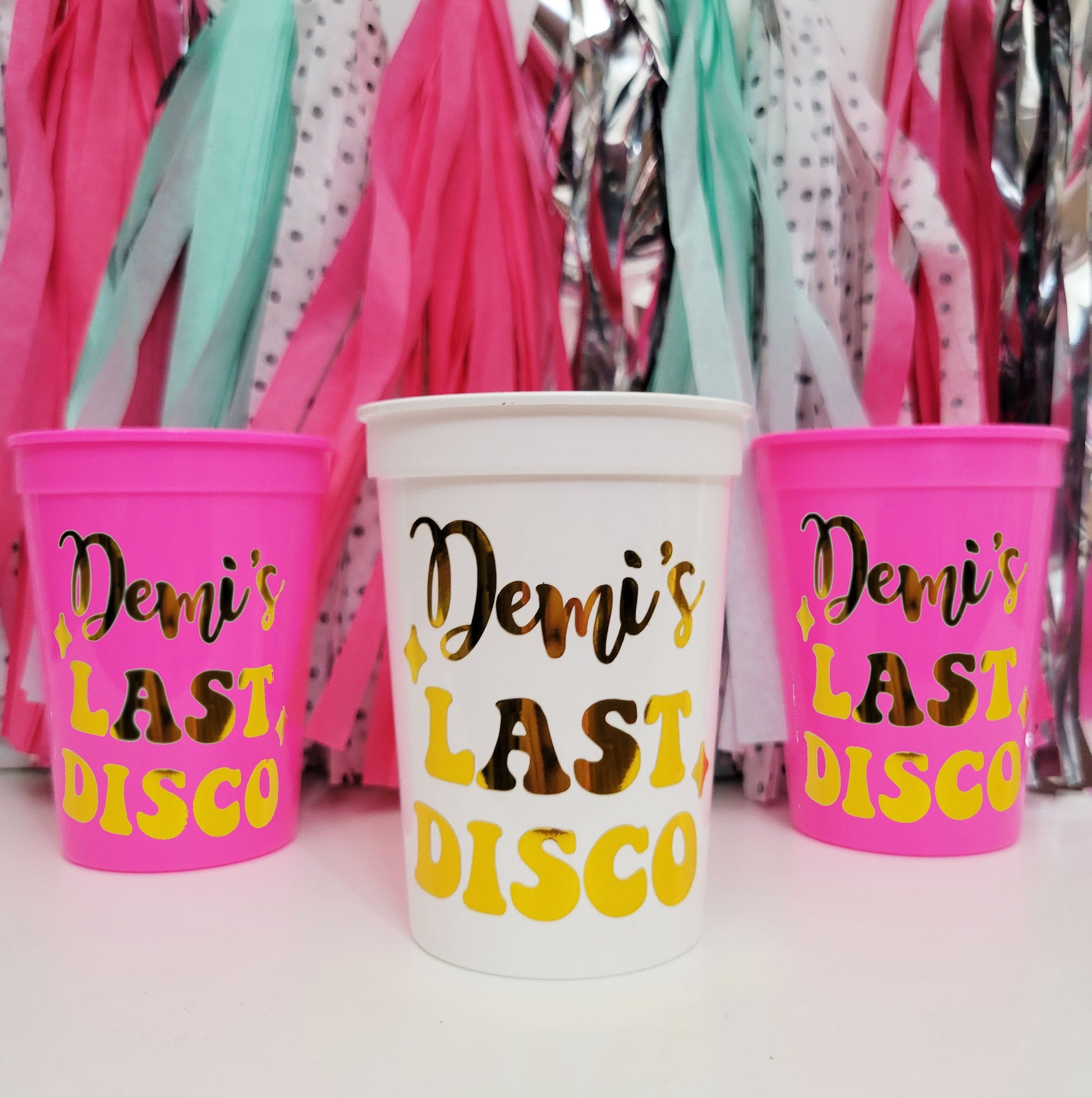 Personalized Last Disco Bachelorette Party Cups, Last Disco Cups, Custom Party Cups, Bachelorette Favors, Space Cowgirl Bachelorette Party