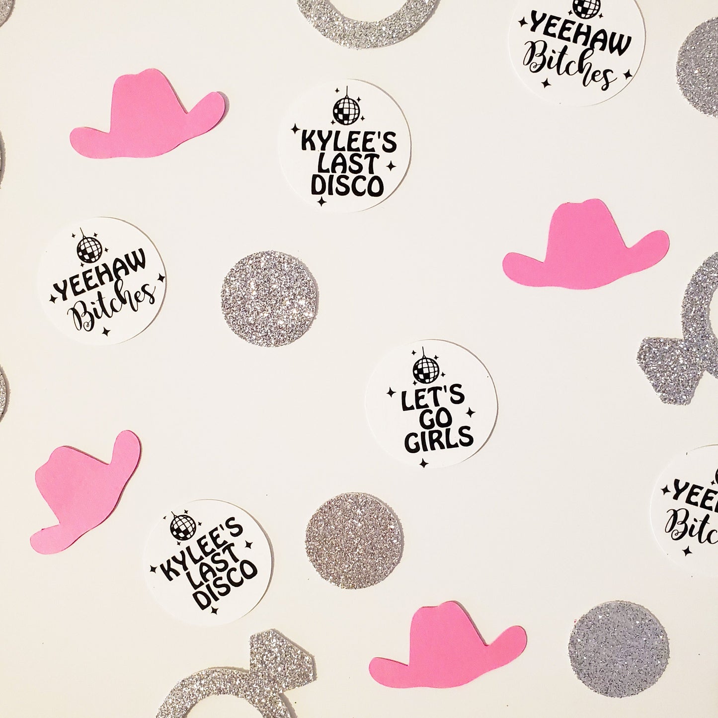 Disco Cowgirl Bachelorette Personalized Confetti Cosmic Cowgirl Bachelorette Party Last Disco Bachelorette Party Space Cowgirl Lets Go Girls