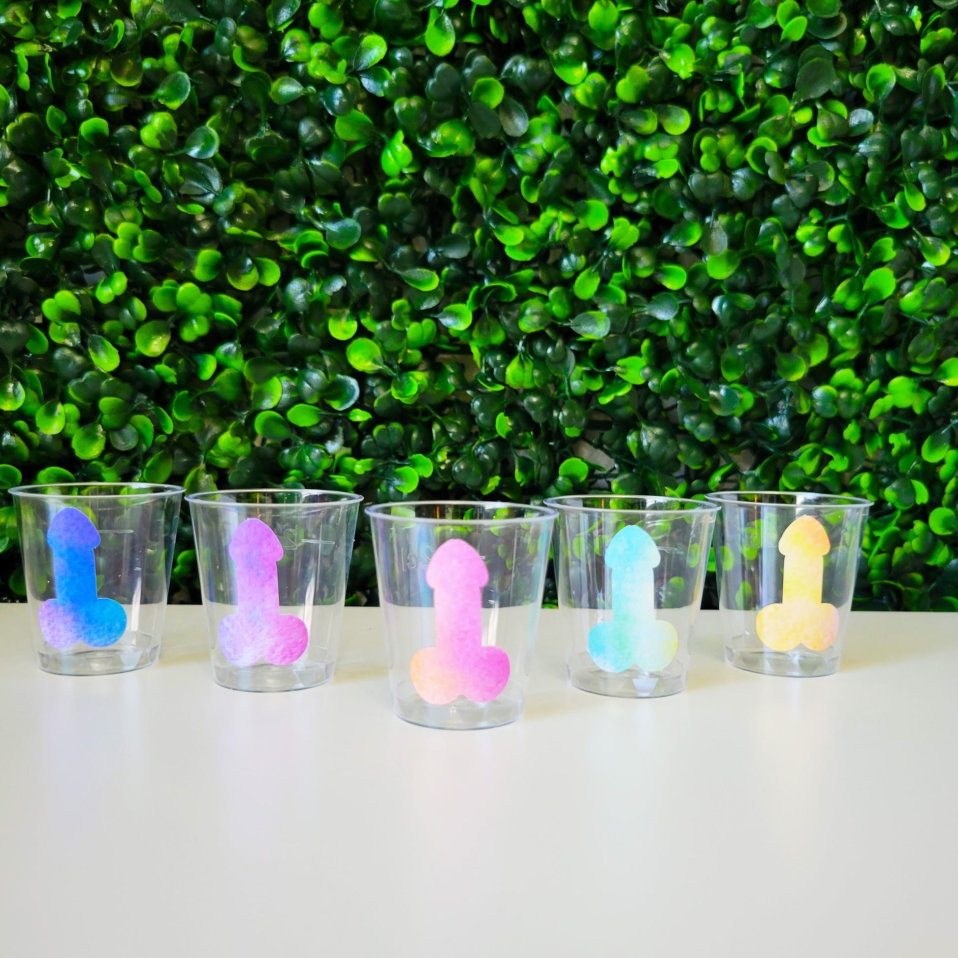 Green Plastic Shot Cups, Bachelor Party Cups, Bachelor Party