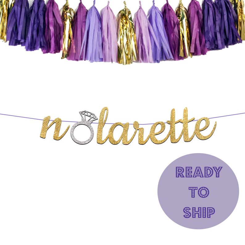 Custom NOLArette Bachelorette Party Banner