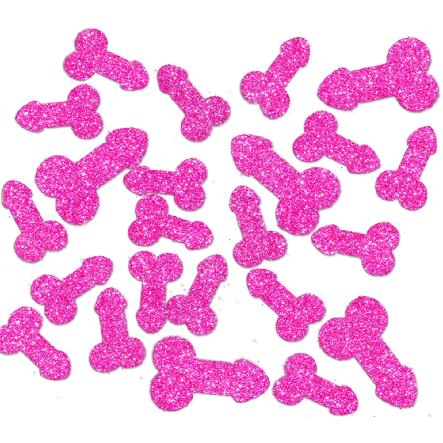 Bachelorette Party Glitter Penis Confetti, 50 pieces